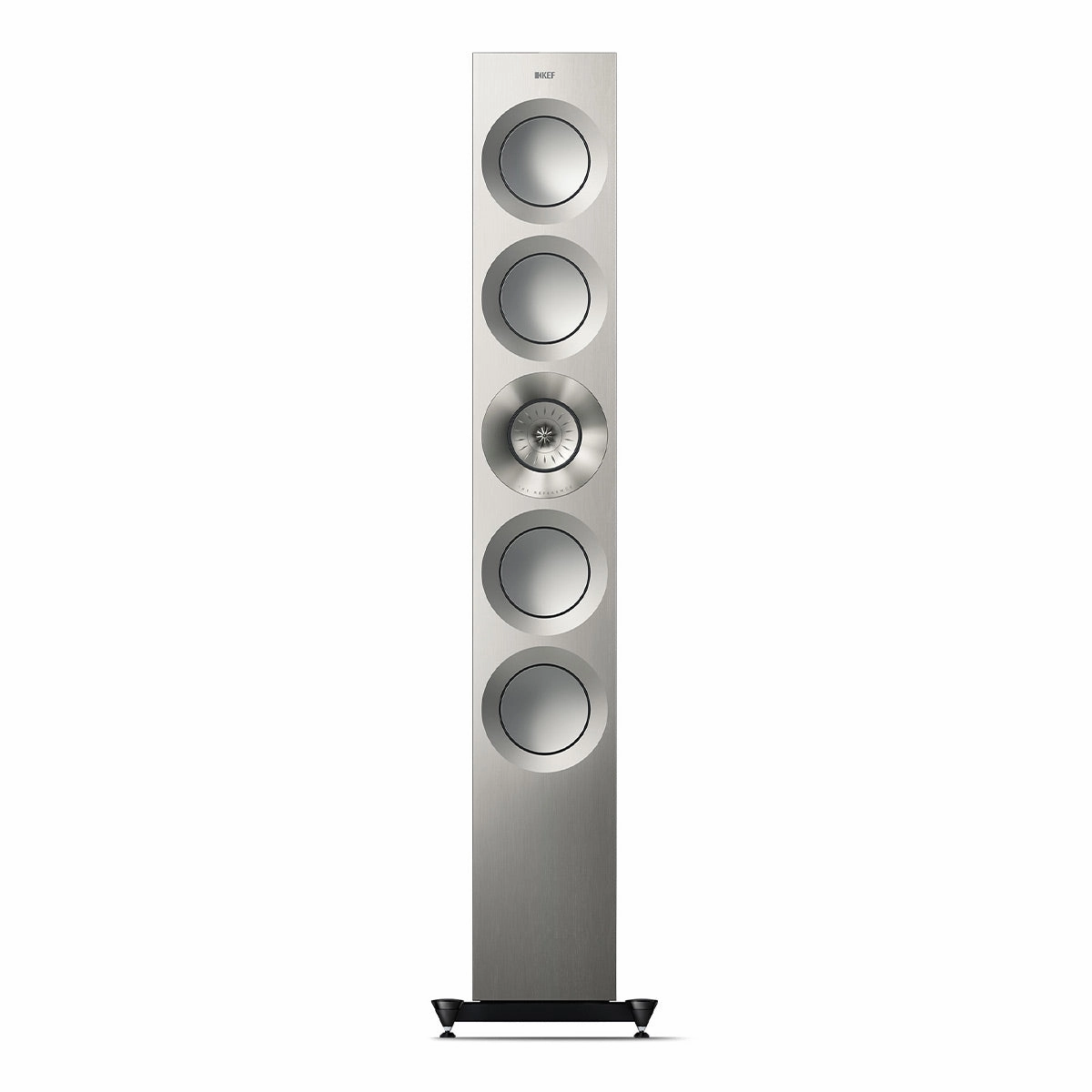 KEF Reference 5 Meta Floorstanding Speaker - Pair (Satin Walnut/Silver)