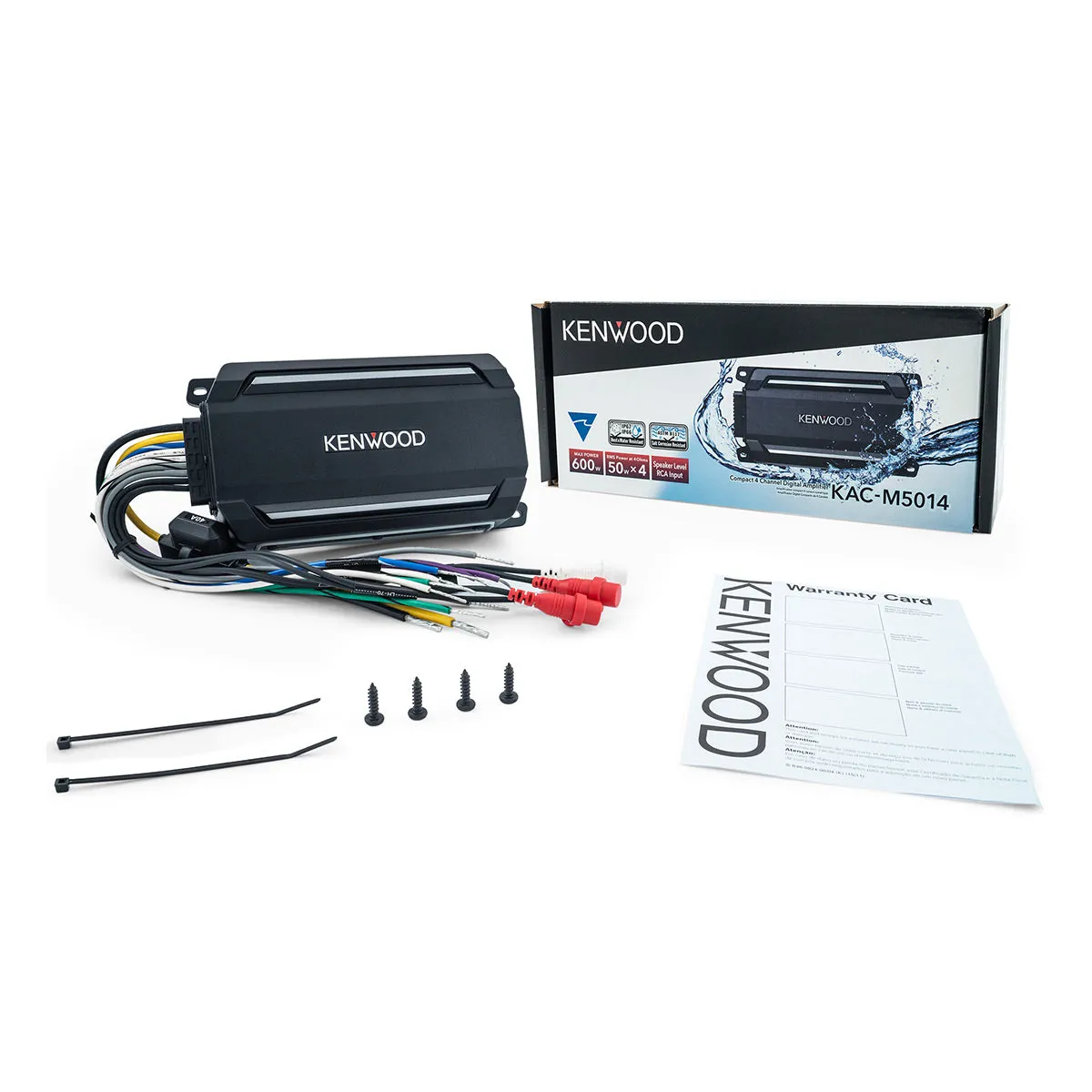 Kenwood KAC-M5014 Compact 4-Channel Digital Marine & Motorsport Amplifier
