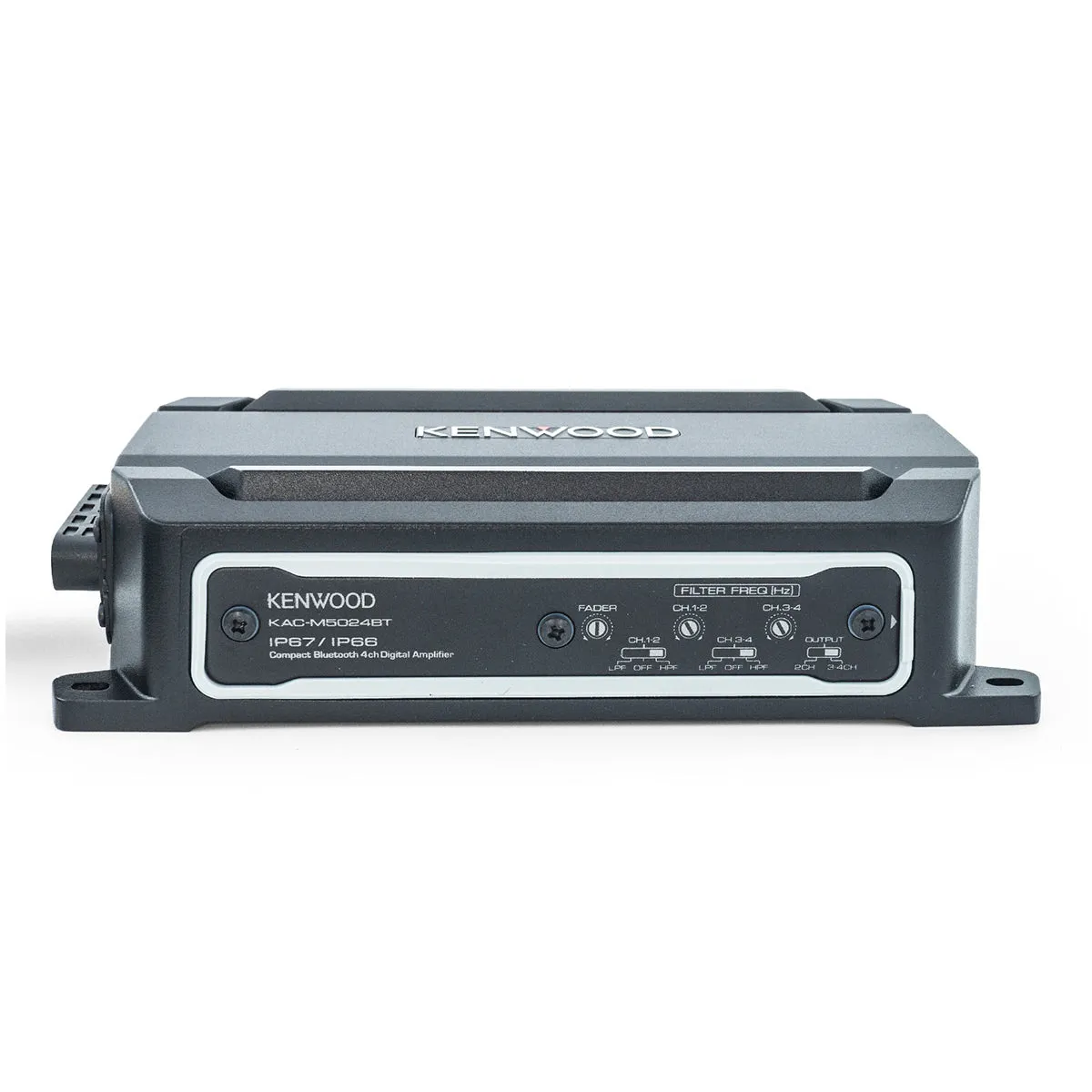 Kenwood KAC-M5024BT Compact 4-Channel Bluetooth Digital Marine & Motorsport Amplifier