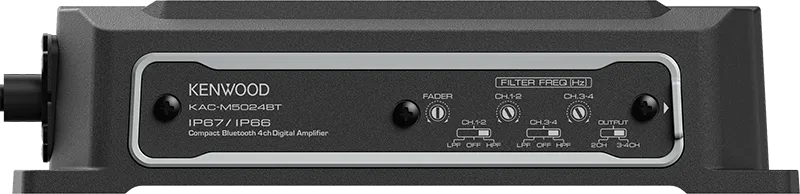 Kenwood KAC-M5024BT Waterproof 4 Channel 300W Micro Power Amp with Bluetooth Control