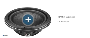 Kenwood KFC-XW1000F 10" Slim Subwoofer