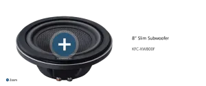Kenwood KFC-XW800F 8" Slim Subwoofer