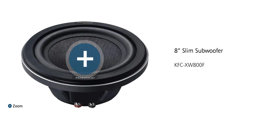 Kenwood KFC-XW800F 8" Slim Subwoofer