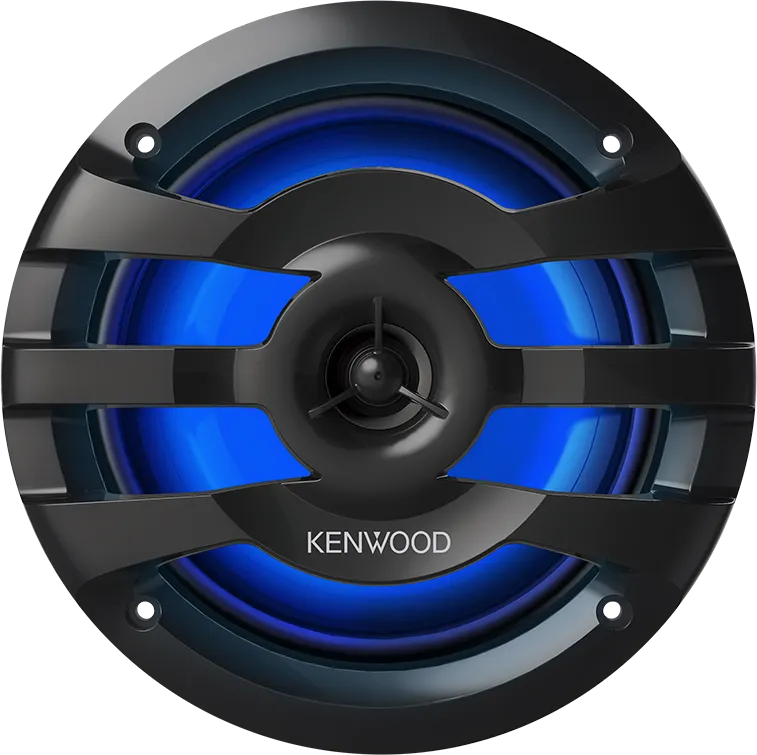 Kenwood KFC1673 6.5" Marine/Motorsport 2-Way Speakers With RGB Lighting