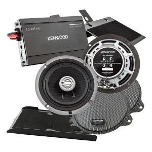 Kenwood P-HD1F Front Amplified Speaker Package for 2014-Up Select HD Motorycles