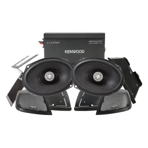 Kenwood P-HD2R Rear Amplified Speaker Package for 2014-Up Select Harley Davidson Motorcycles