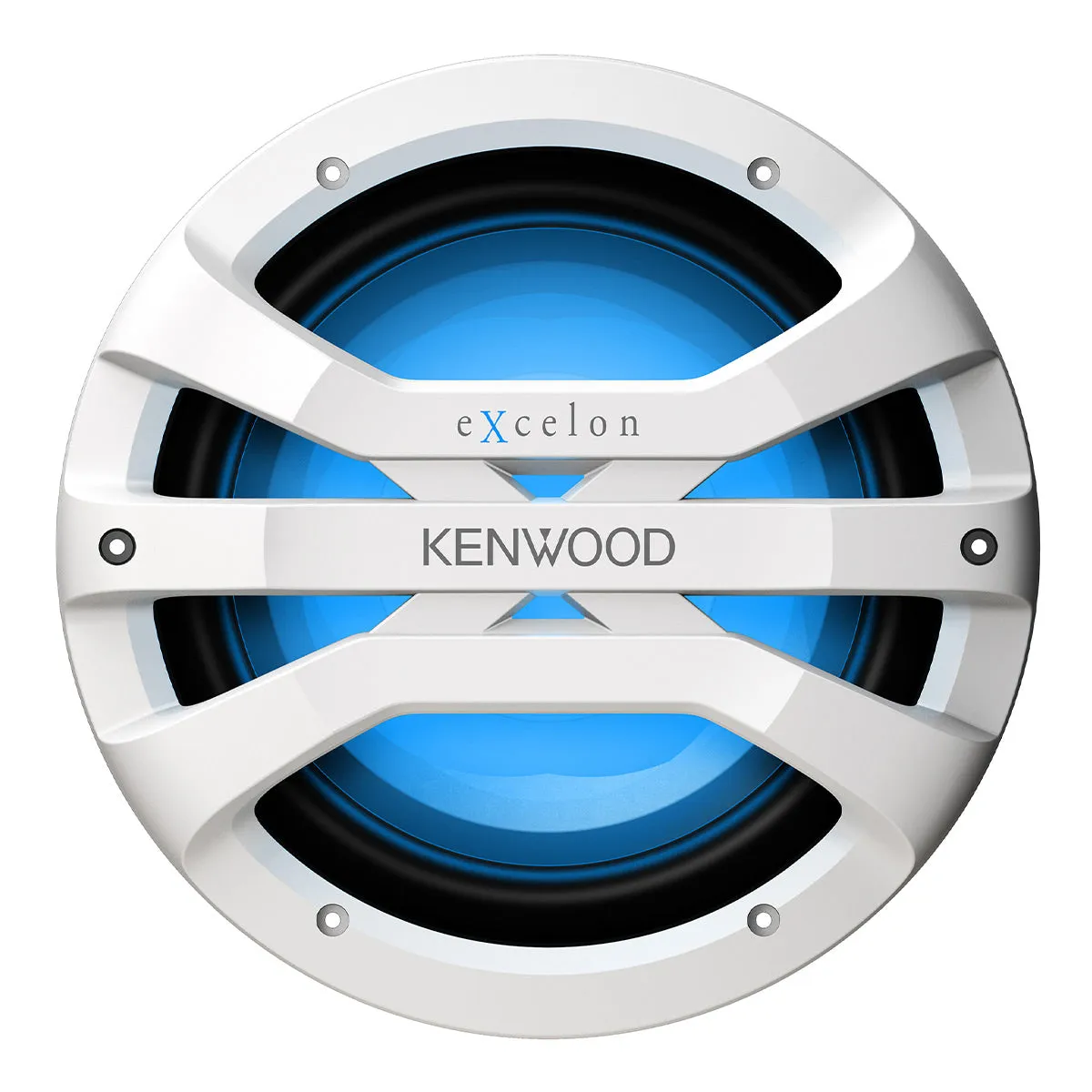 Kenwood XM1041BL eXcelon Motorsports 10" All-Weather Outdoor Subwoofer with Adjustable Lighting - Each (White)
