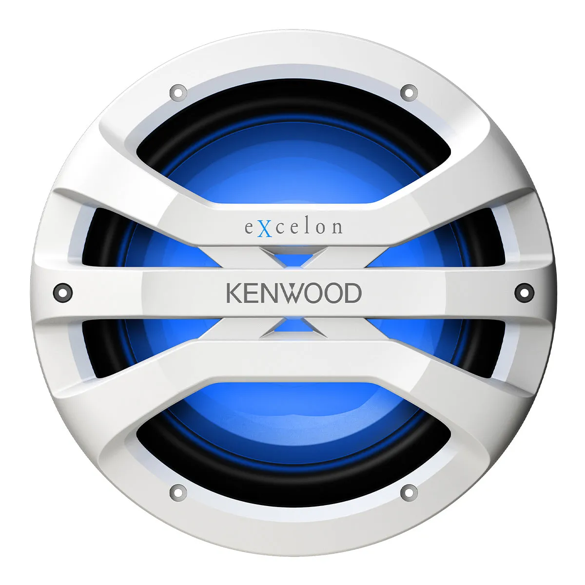 Kenwood XM1041BL eXcelon Motorsports 10" All-Weather Outdoor Subwoofer with Adjustable Lighting - Each (White)