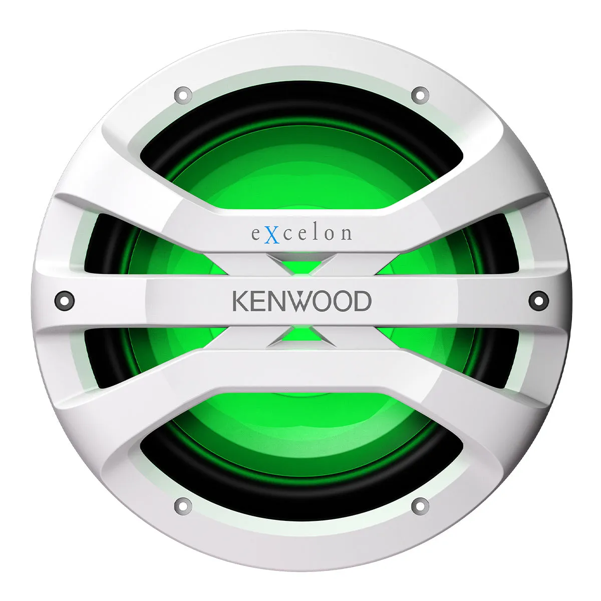 Kenwood XM1041BL eXcelon Motorsports 10" All-Weather Outdoor Subwoofer with Adjustable Lighting - Each (White)