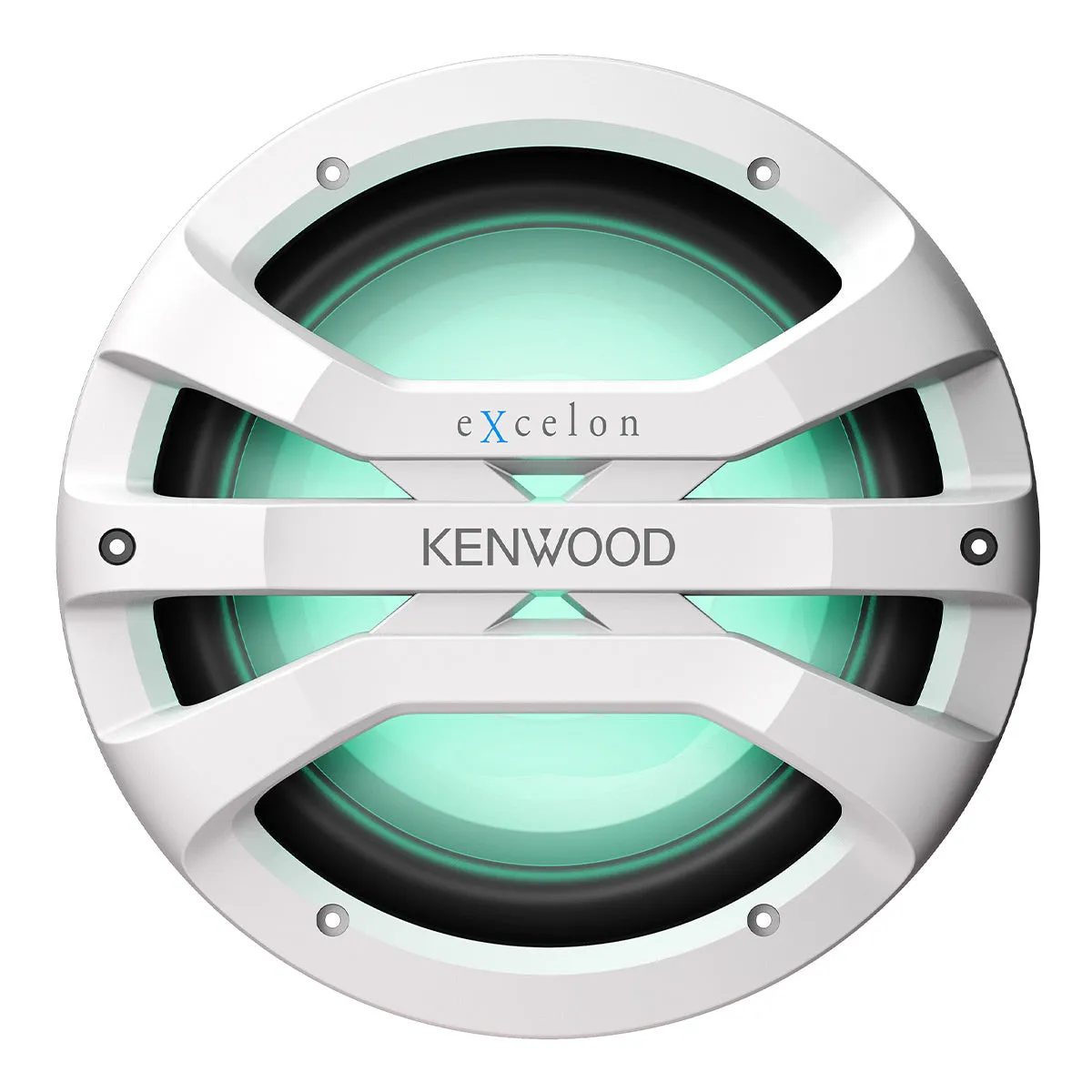 Kenwood XM1041BL eXcelon Motorsports 10" All-Weather Outdoor Subwoofer with Adjustable Lighting - Each (White)