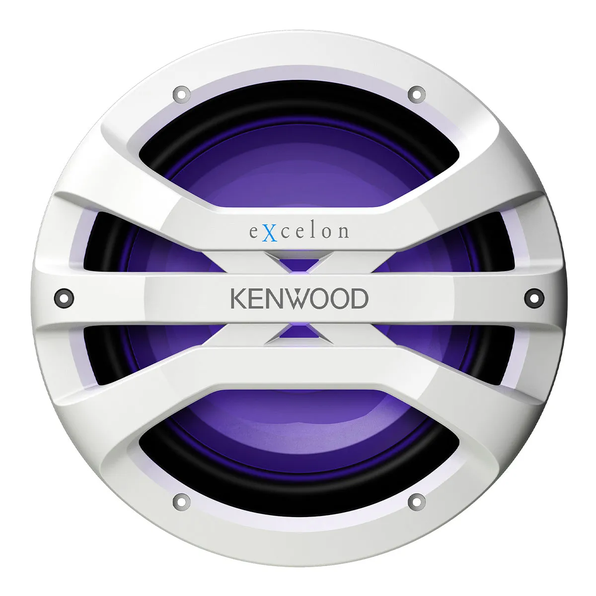 Kenwood XM1041BL eXcelon Motorsports 10" All-Weather Outdoor Subwoofer with Adjustable Lighting - Each (White)