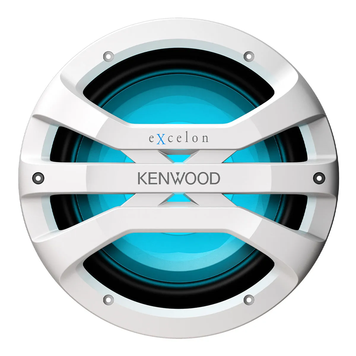 Kenwood XM1041BL eXcelon Motorsports 10" All-Weather Outdoor Subwoofer with Adjustable Lighting - Each (White)