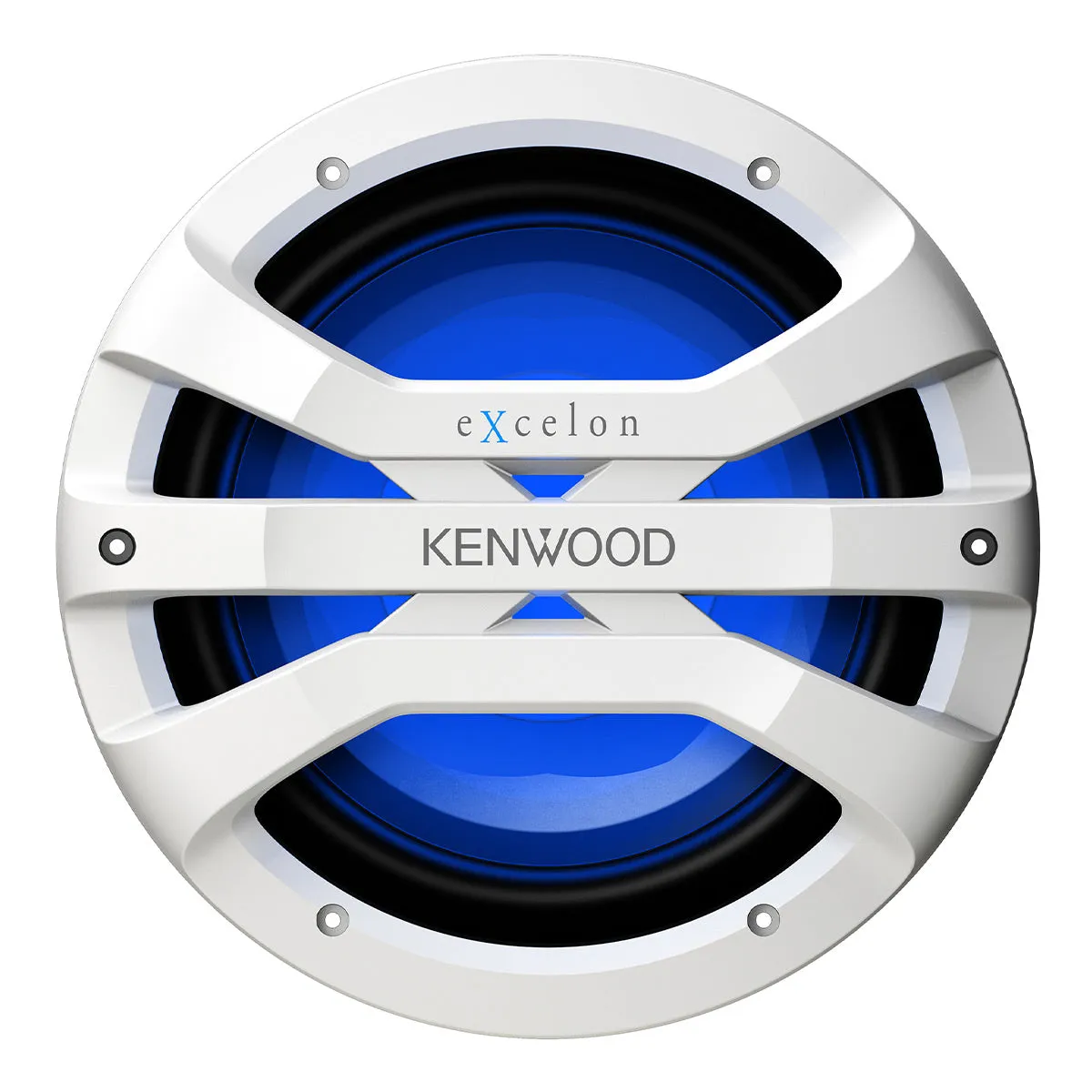 Kenwood XM1041BL eXcelon Motorsports 10" All-Weather Outdoor Subwoofer with Adjustable Lighting - Each (White)