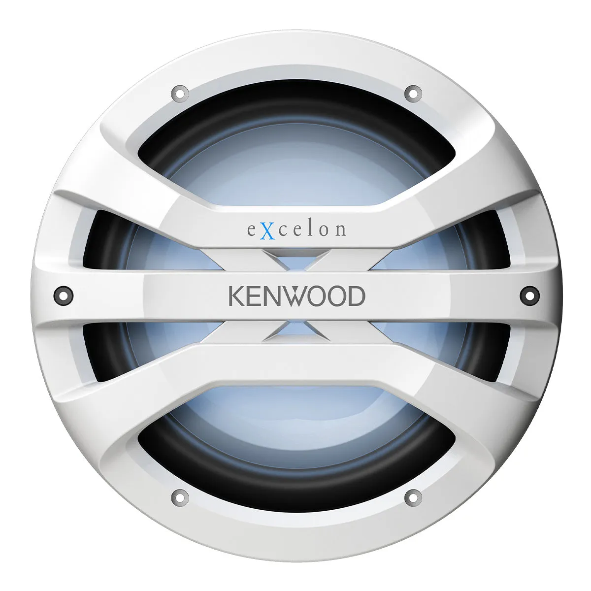 Kenwood XM1041BL eXcelon Motorsports 10" All-Weather Outdoor Subwoofer with Adjustable Lighting - Each (White)