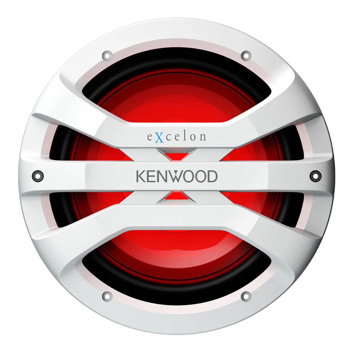 Kenwood XM1041BL eXcelon Motorsports 10" All-Weather Outdoor Subwoofer with Adjustable Lighting - Each (White)