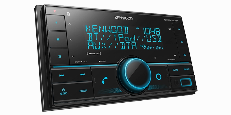 Kenwood DPX305MBT 2-Din Digital Media Receiver with Bluetooth