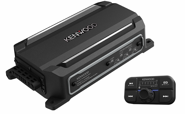 Kenwood KAC-M5024BT Waterproof 4 Channel 300W Micro Power Amp with Bluetooth Control