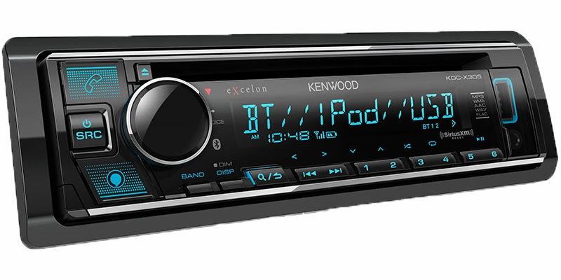 Kenwood KDC-X305 CD Receiver With Bluetooth