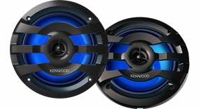 Kenwood KFC1673 6.5" Marine/Motorsport 2-Way Speakers With RGB Lighting