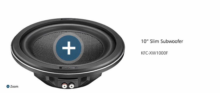 Kenwood KFC-XW1000F 10" Slim Subwoofer
