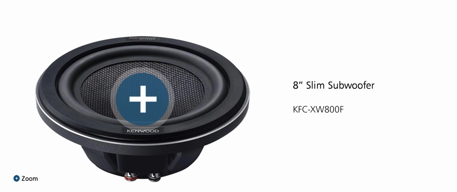 Kenwood KFC-XW800F 8" Slim Subwoofer