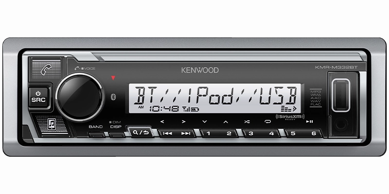 Kenwood KMR-M332BT Marine/Motorsports Digital Media Receiver with Bluetooth