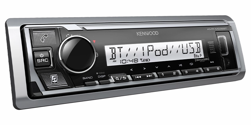 Kenwood KMR-M332BT Marine/Motorsports Digital Media Receiver with Bluetooth