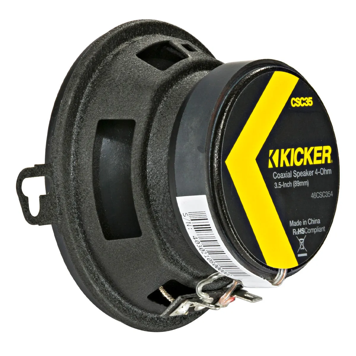 Kicker 46CSC354 CS-Series 3-1/2" 2-Way Coaxial Speakers - Pair