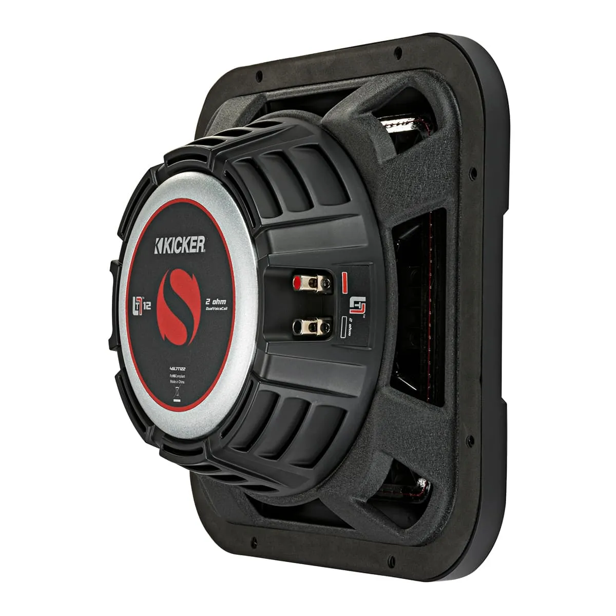 Kicker 46L7T122 12" Solo-Baric L7T Shallow-Mount Dual 2-Ohm Voice Coil Subwoofer