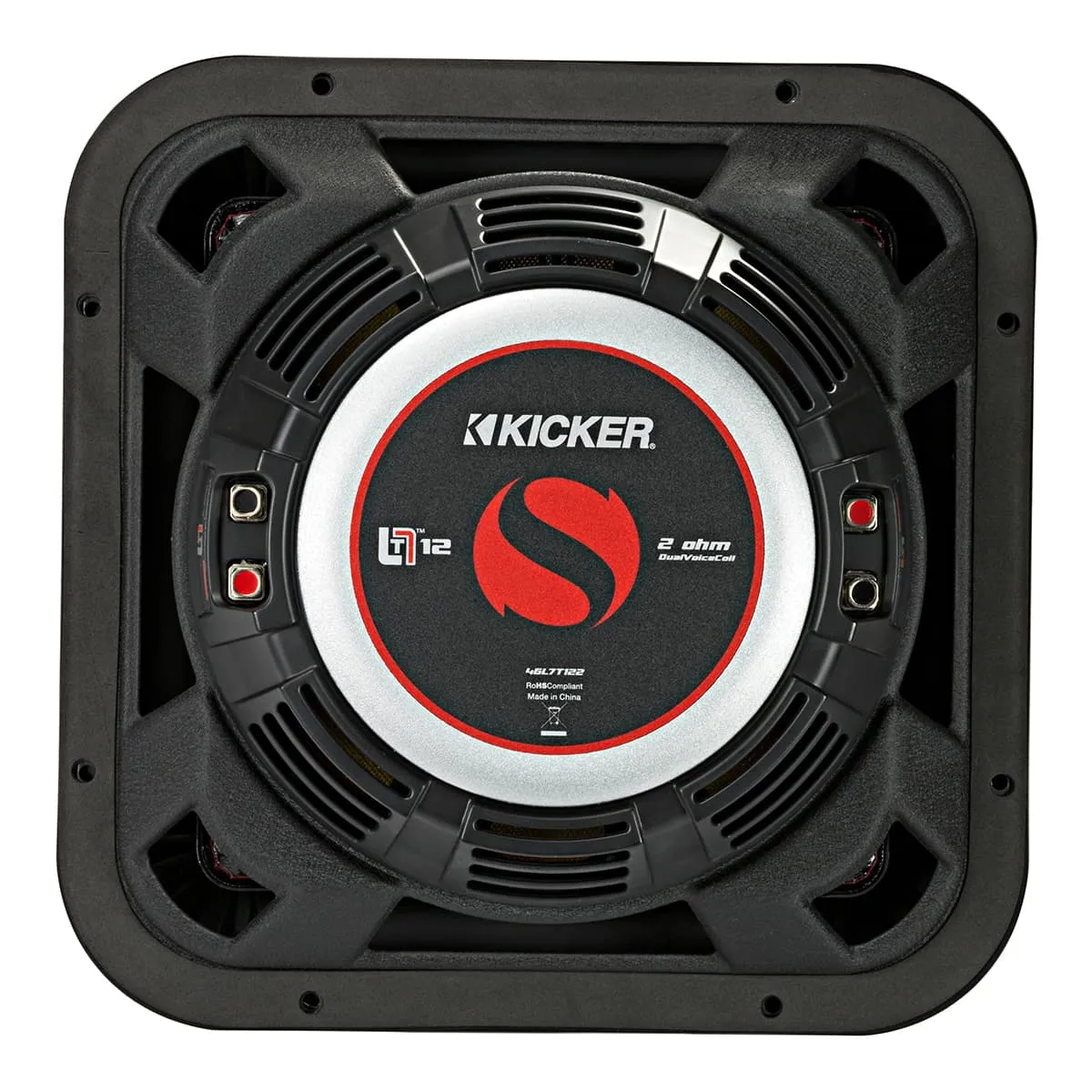 Kicker 46L7T122 12" Solo-Baric L7T Shallow-Mount Dual 2-Ohm Voice Coil Subwoofer