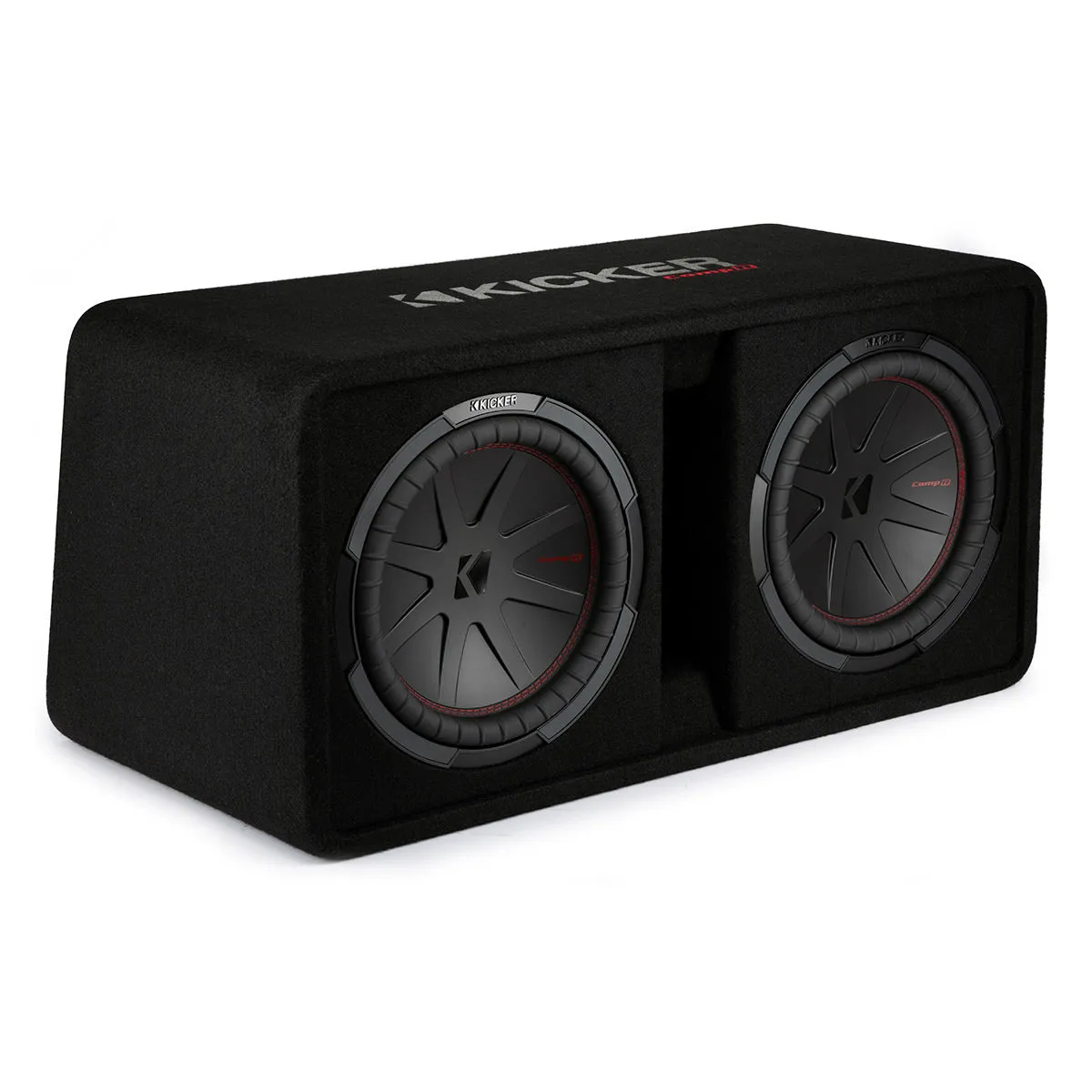 Kicker 48DCWR122 CompR Loaded Dual 12" Subwoofer Enclosure