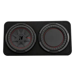 Kicker 48TCWRT102 CompRT Dual 10" 2-Ohm Subwoofer Enclosure