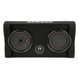 Kicker 48TRTP82 Down-Firing 8" CompRT 2-Ohm Subwoofer Enclosure
