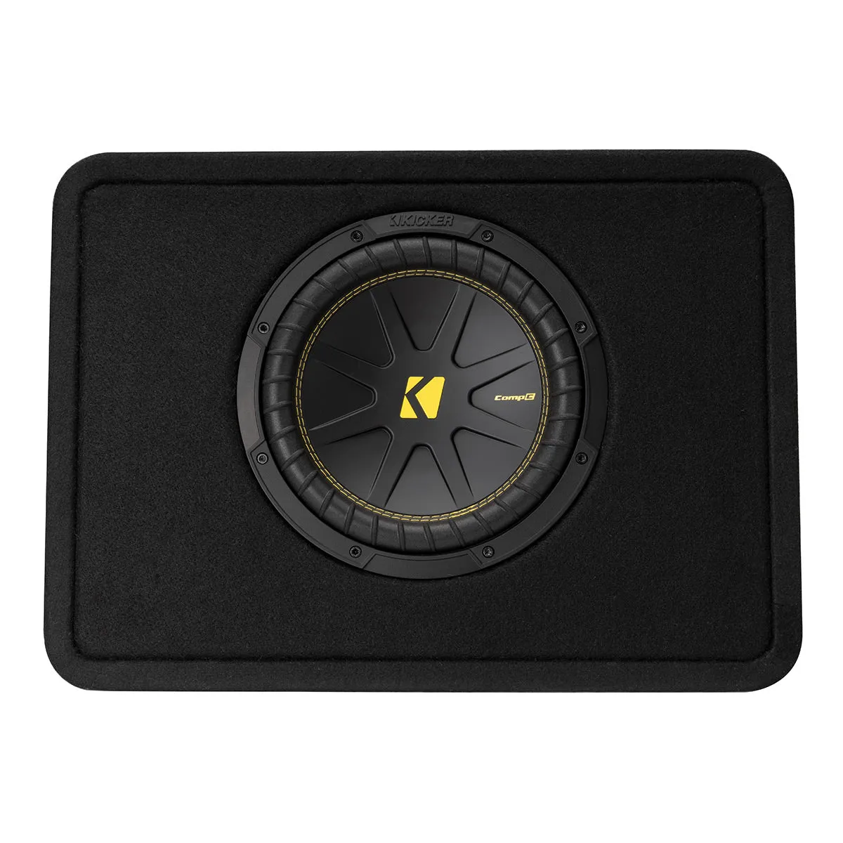 Kicker 50TCWC102 10" CompC Thin Profile 2 Ohm Loaded Subwoofer Enclosure