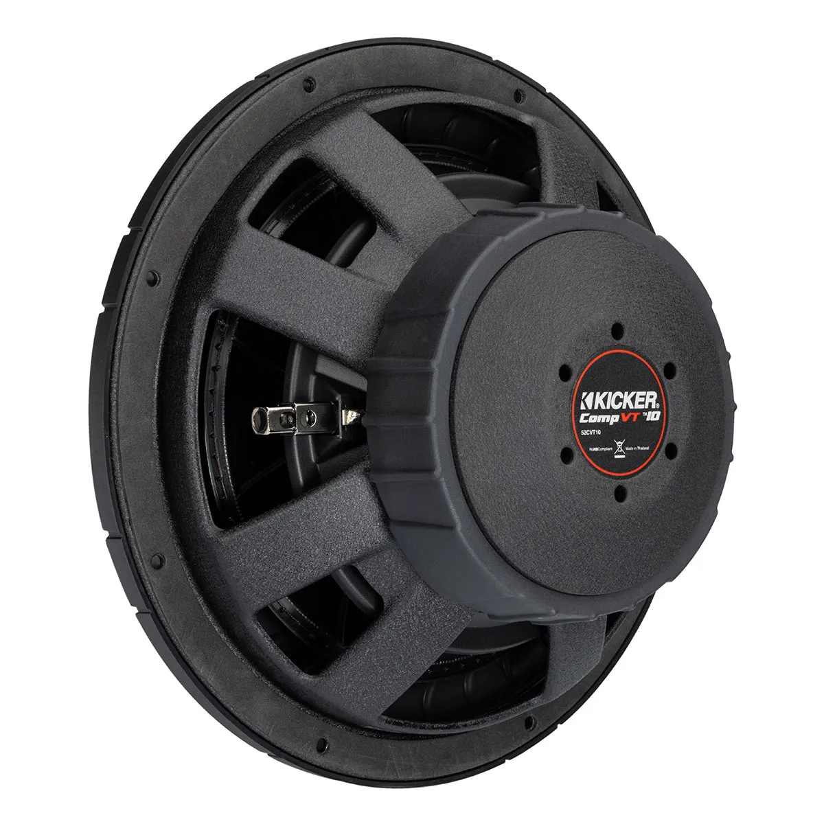 Kicker 52CVT104 10" CompVT Slim 4-Ohm Subwoofer