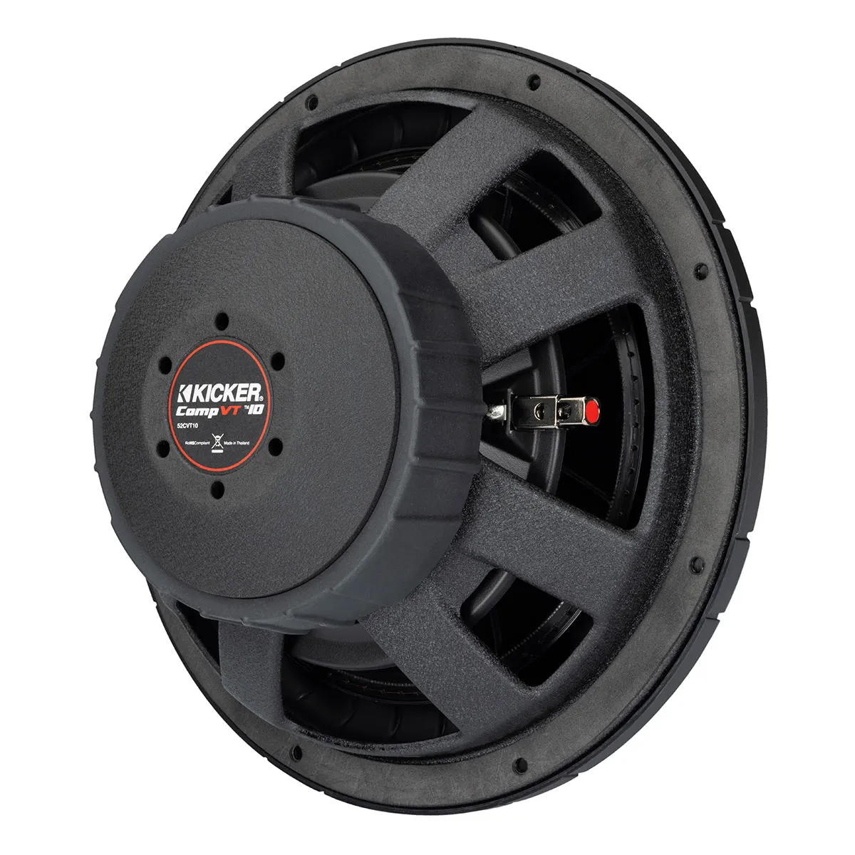 Kicker 52CVT104 10" CompVT Slim 4-Ohm Subwoofer