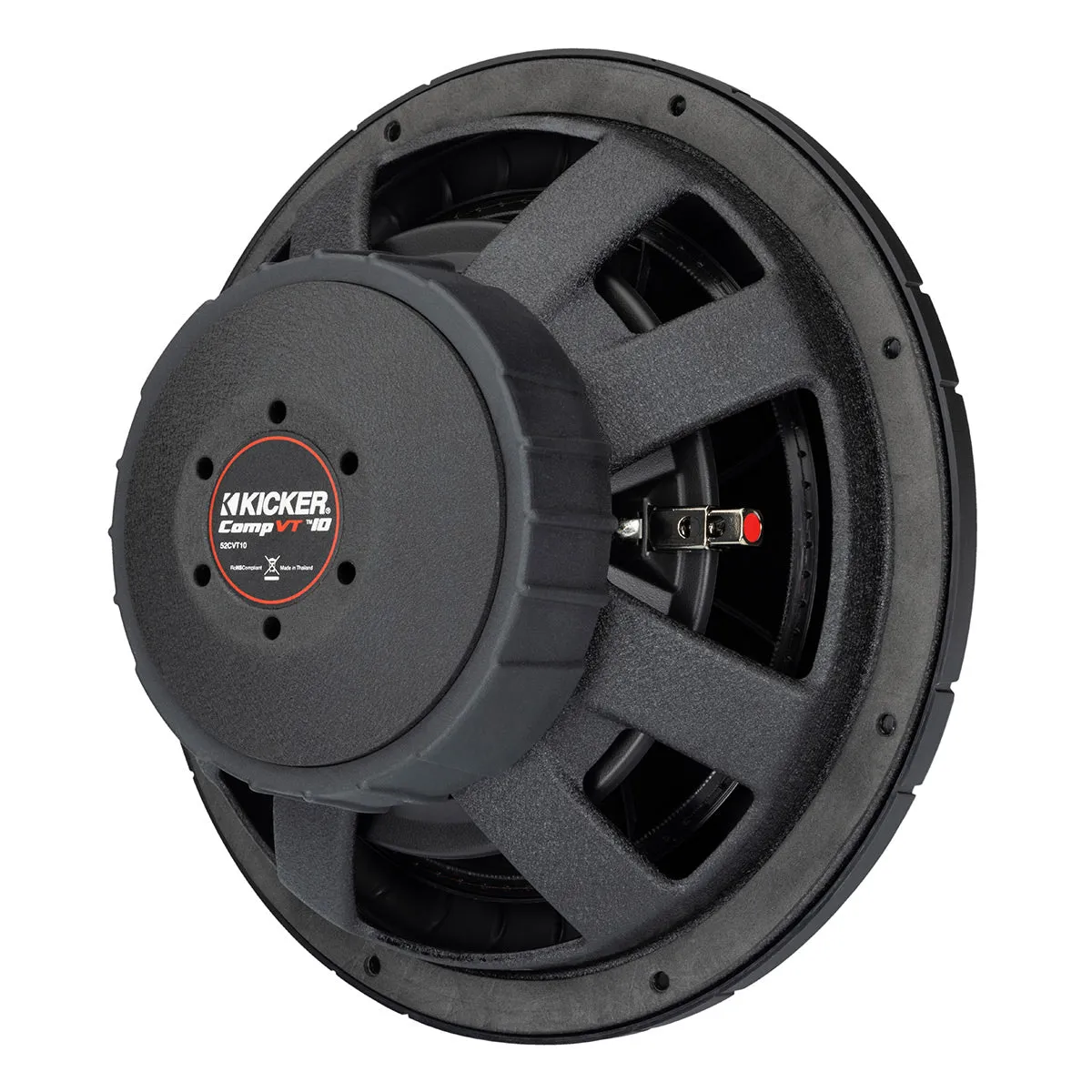 Kicker 52CVT104 10" CompVT Slim 4-Ohm Subwoofer