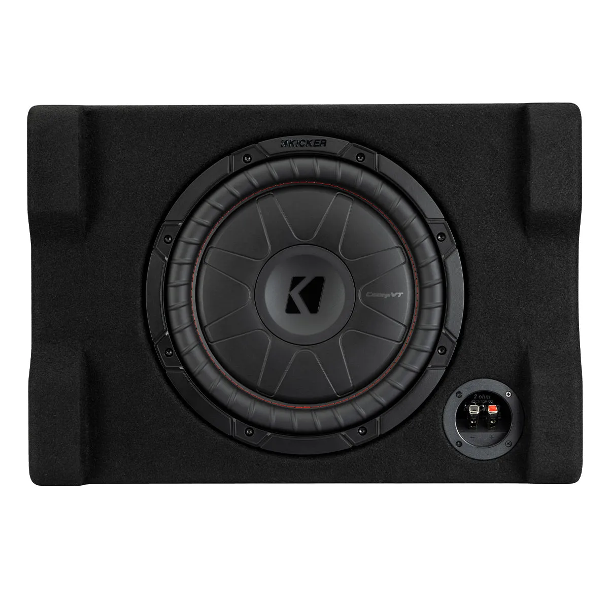 Kicker 52CVTDF122 12" 2-Ohm Subwoofer in Down Firing Enclosure
