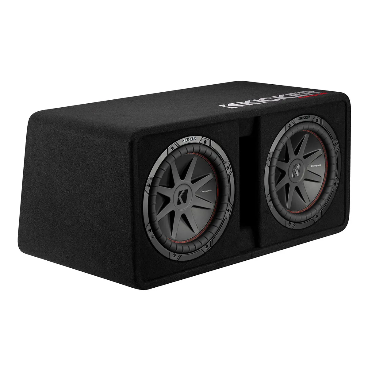 Kicker 52DCVR122 12" Dual 2-Ohm Subwoofers in Vented Enclosure