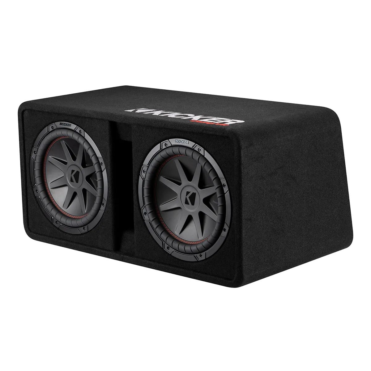 Kicker 52DCVR122 12" Dual 2-Ohm Subwoofers in Vented Enclosure
