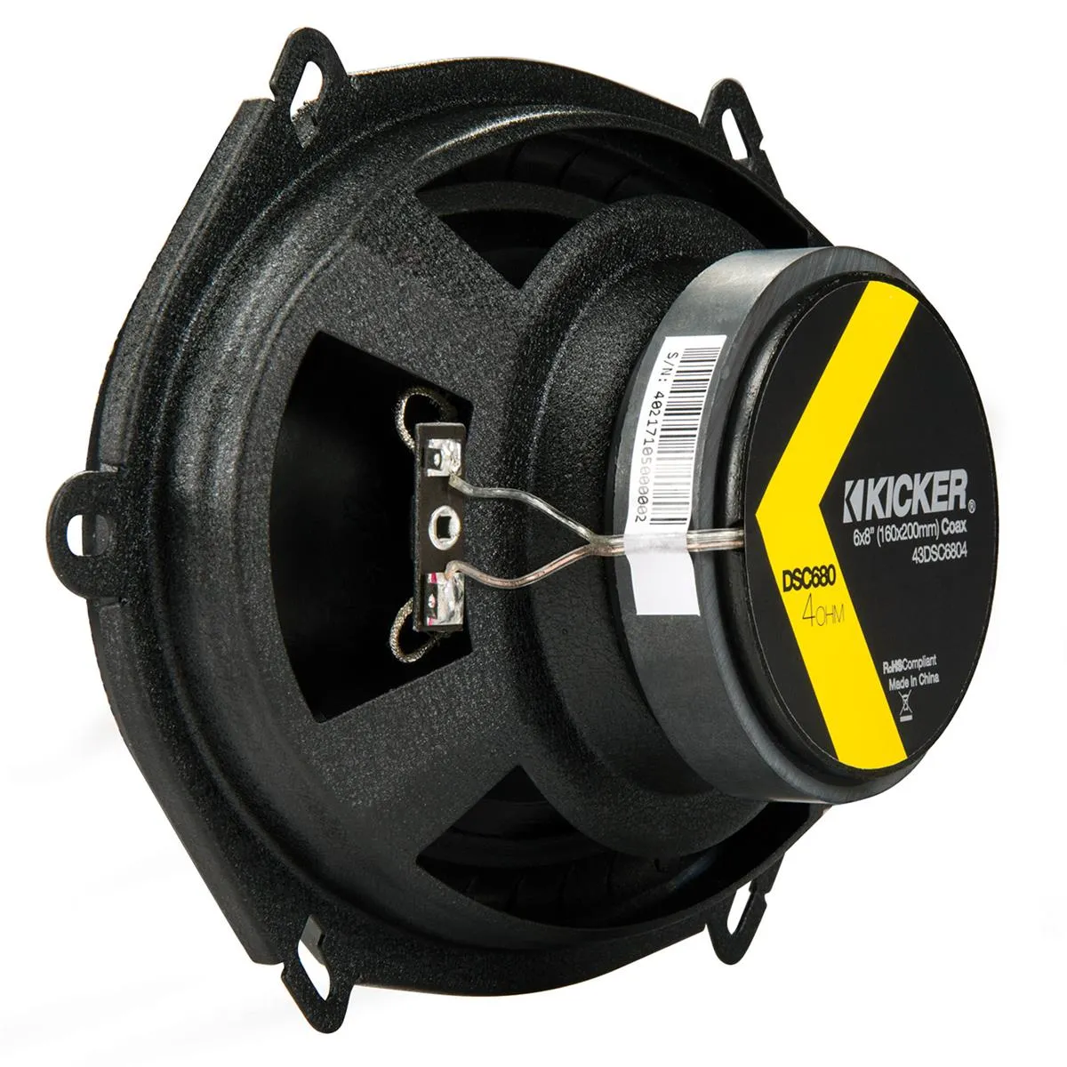 Kicker DSC680 DS Series 6x8" 4-Ohm Coaxial Speakers - Pair