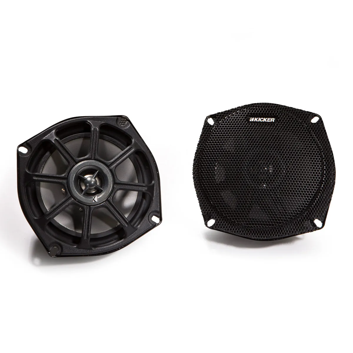Kicker PS 5.25" 2-Ohm Powersports Coaxial Speakers - Pair