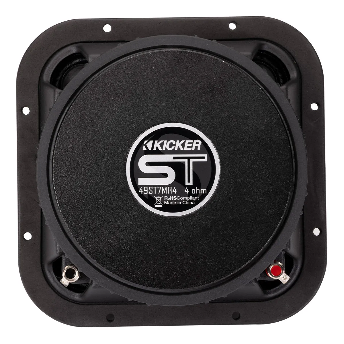 Kicker ST7MR4 7" Street Series Square Midrange 4 Ohm Speakers - Pair