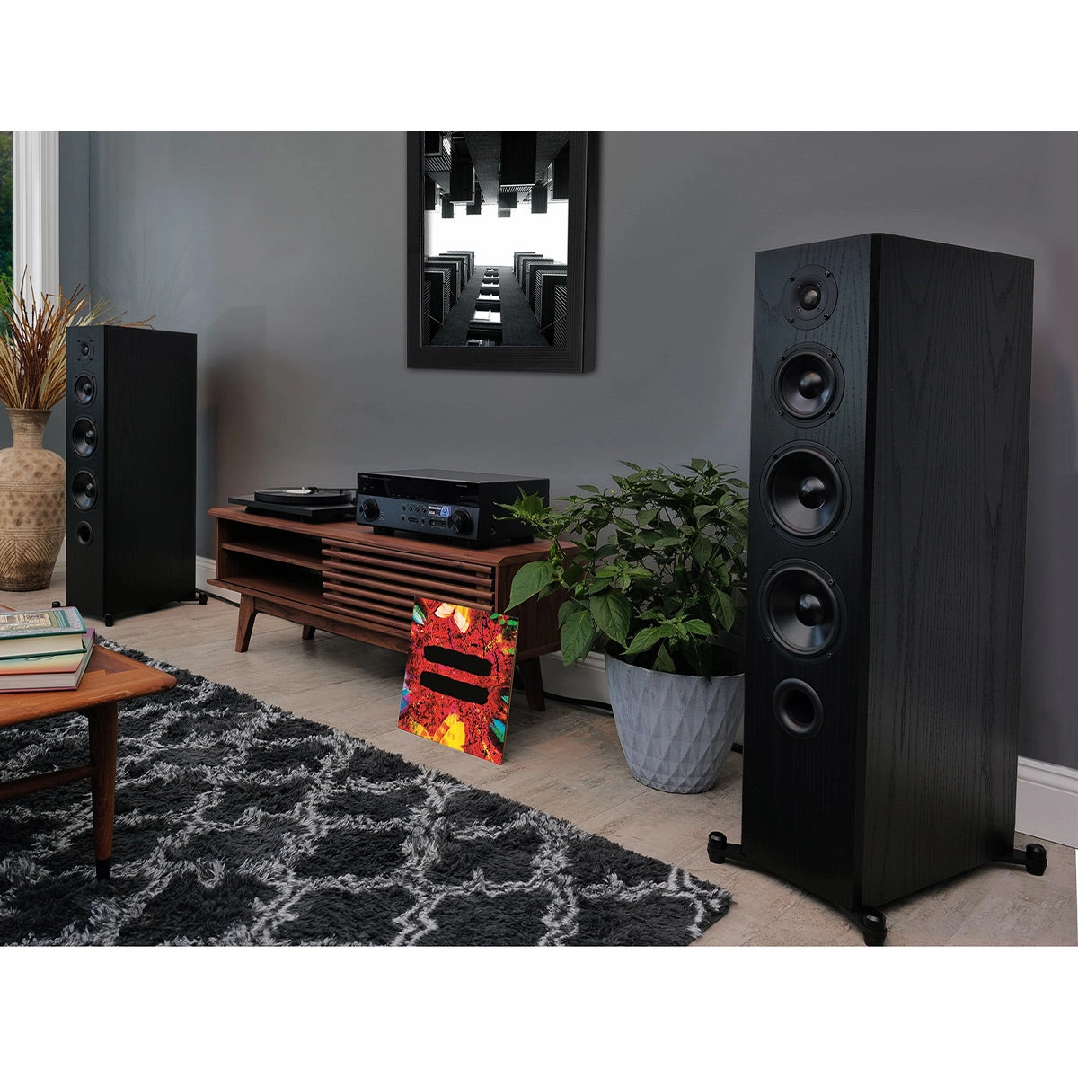 KLH Kendall 2F 3-Way Floorstanding Speaker - Pair (Black Oak)