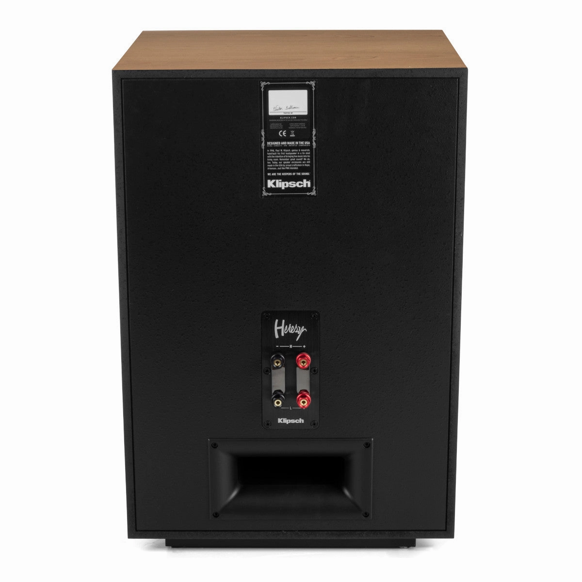 Klipsch Heresy IV Floorstanding Speakers - Pair (Natural Cherry)