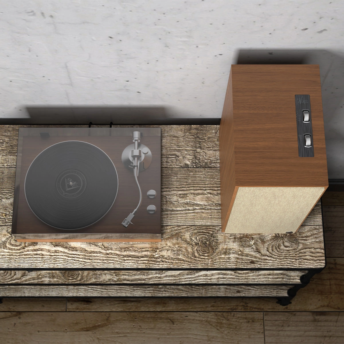 Klipsch The Nines Heritage Series Wireless Powered Monitors with 8" Woofer - Pair (Walnut)
