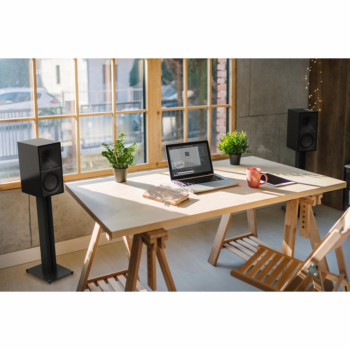 Klipsch The Sevens Heritage Series Wireless Powered Monitors with 6.5" Woofer - Pair (Ebony)
