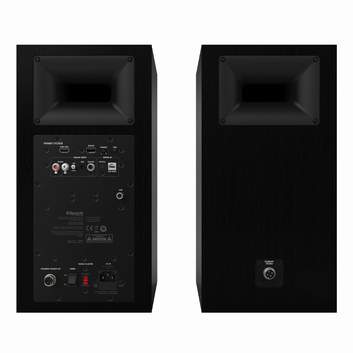 Klipsch The Sevens Heritage Series Wireless Powered Monitors with 6.5" Woofer - Pair (Ebony)