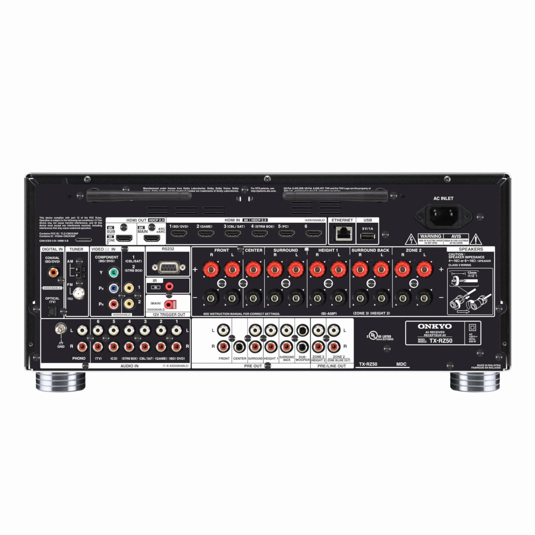 Onkyo TX-RZ50 AV Receiver