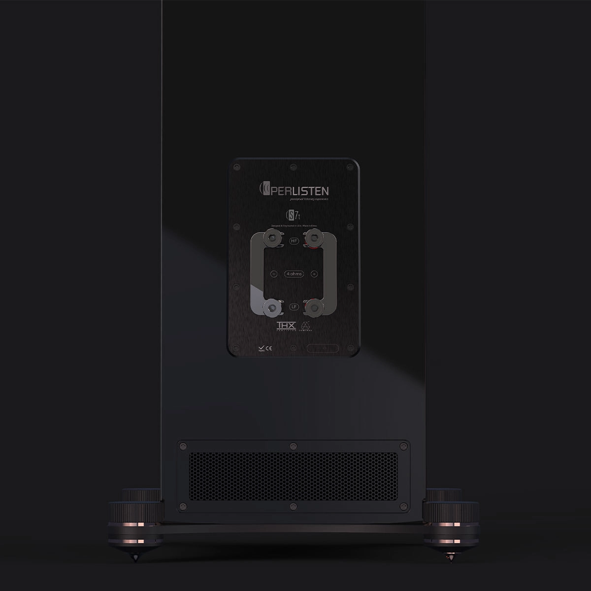 Perlisten Audio S7t Floorstanding 4-Channel Tower Speaker - Each (Piano Black)